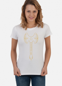 Koszulka - logo kanału złote - damska