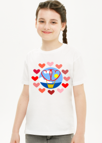 Balon serduszka (koszulka dla dziewczynki)
