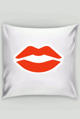poszewka na poduszkę "usta"