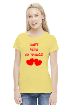 Best Wife On World - koszulka damska 2