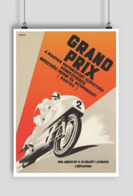 Plakat A1 59x84cm Grand Prix vintage