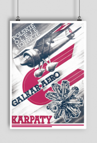 Plakat A1 59x84cm POL Karpaty vintage
