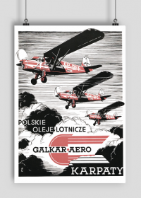 Plakat A1 59x84cm POL - Karpaty vintage