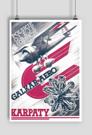Plakat A2 42x59cm POL Karpaty vintage