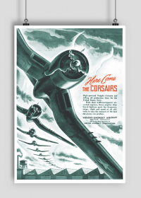 Plakat A2 42x59cm Corsair vintage