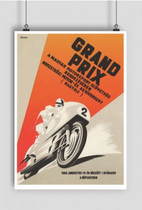 Plakat A2 42x59cm Grand Prix vintage