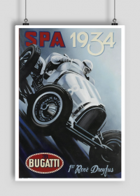 Plakat A1 59x84cm SPA 1934 vintage
