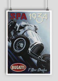Plakat A2 42x59cm SPA 1934 vintage