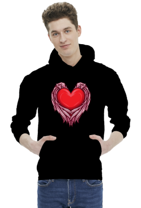 Heart with angel bluza