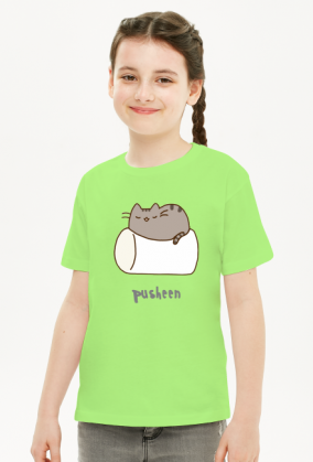 Dziewczęcy T-shirt "Pusheen" Wzór 4