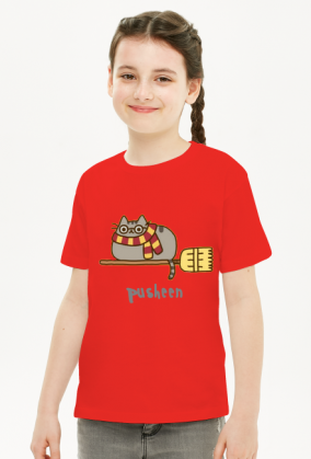 Dziewczęcy T-shirt "Pusheen" Wzór 7 Harry Potter