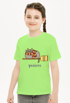 Dziewczęcy T-shirt "Pusheen" Wzór 7 Harry Potter