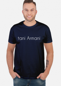 T-shirt Tani Armani granatowa