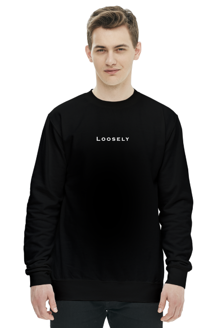 Bluza bez kaptura Loosely czarna