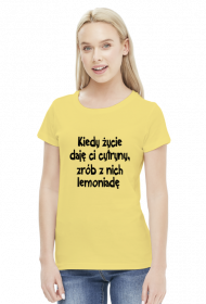 kiedy życie daje ci cytryny żółta