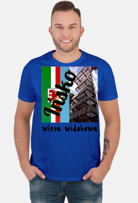 Koszulka wieża plus flaga