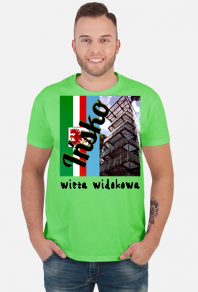 Koszulka wieża plus flaga
