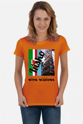 Koszulka wieża plus flaga (damska)