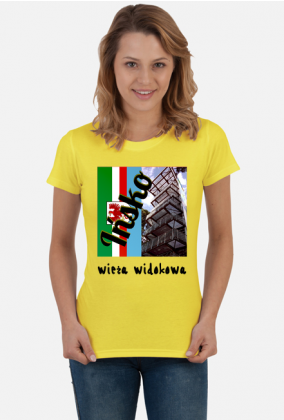 Koszulka wieża plus flaga (damska)