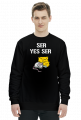 Bluza czarna "yes ser"