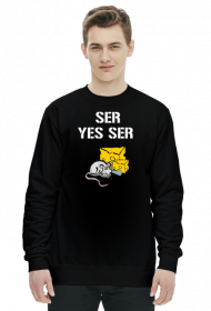 Bluza czarna "yes ser"