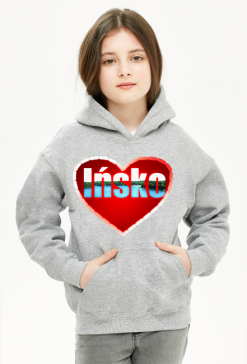 Bluza Ińsko napis w sercu dziewczęca