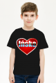 Koszulka serce z napisem Ińsko dla chłopca