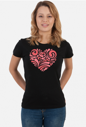 Koszulka Damska Serce na Dzień Kobiet