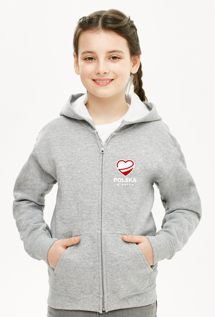 Dziewczęca bluza z logo "Polska W Sercu"