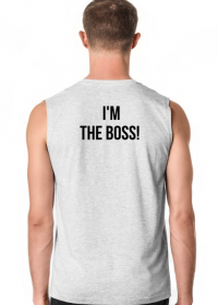 Koszulka bez rękawów "i'm the boss"