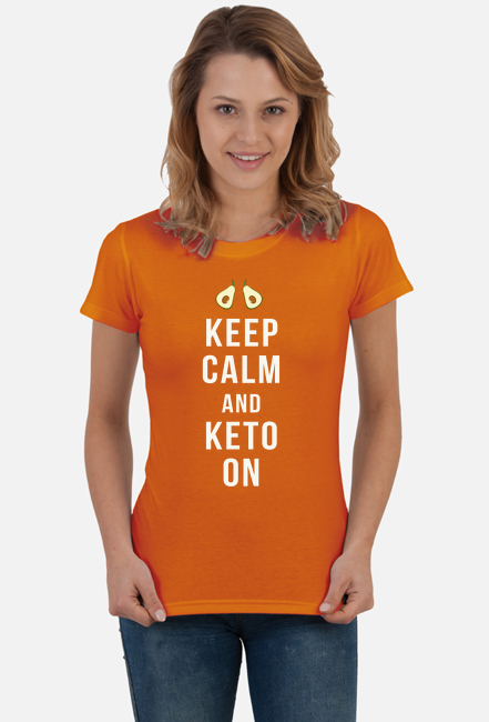 Koszulka damska keep calm and keto on