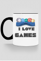 Kubek I love games Kolor