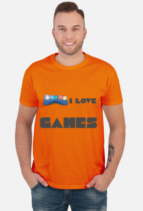 Koszulka męska I love games