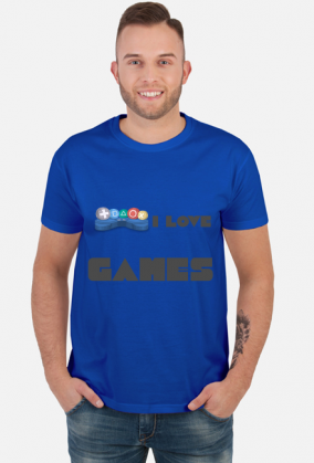 Koszulka męska I love games