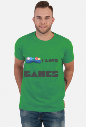 Koszulka męska I love games