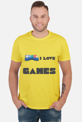 Koszulka męska I love games