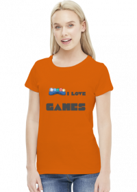 Koszulka damska I love games