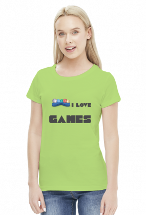 Koszulka damska I love games