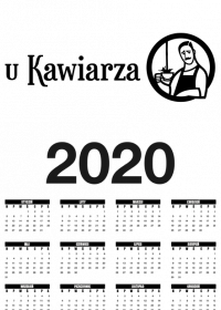 Kalendarz 2020 z logo "U Kawiarza"