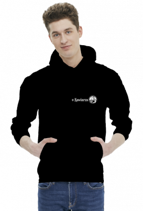 Czarna bluza z logo "U Kawiarza"