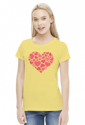 Koszulka Damska Serca na Dzień Kobiet