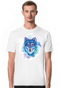 Koszulka męska z wilkiem