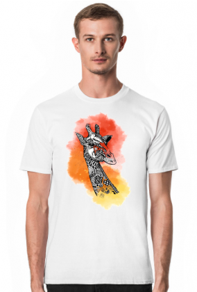 Koszulka męska z żyrafą
