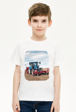 Traktor New Holland i maszyny - koszulka dziecięca