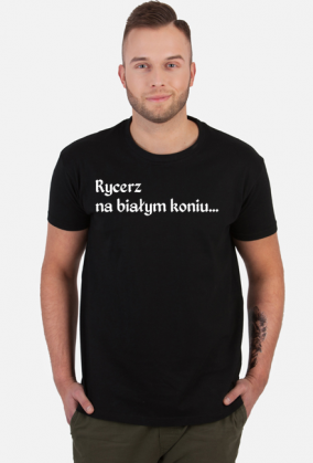 koszulka czarna "rycerz"