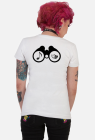 koszulka damska Lornetki Sztuki (100% bawełna) / przód i tył