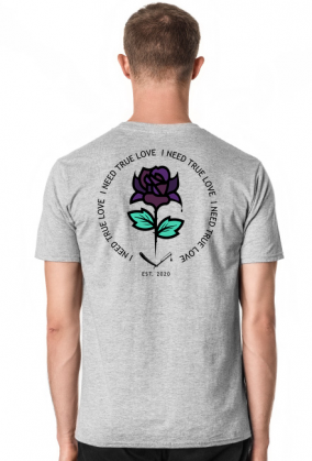 men t shirt rose love