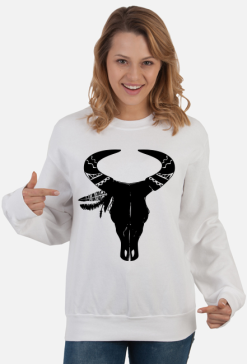 Bluza damska z Czaszka bawoła