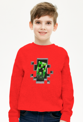 Minecraft Creeper bluza