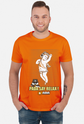 Anioł muzyka słuchawki relax. Pada